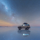 Illustration for article titled Photos of These Bolivian Salt Flats Perfectly Reflect the Night Sky